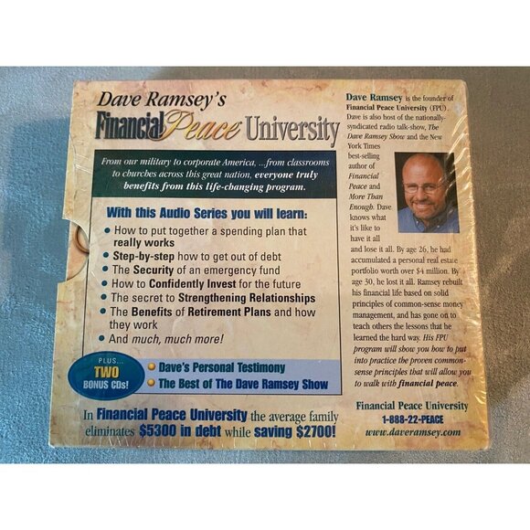 Dave Ramsey's Financial Peace University Audio CD Library Set + 2 Bonus Discs - Picture 2 of 3